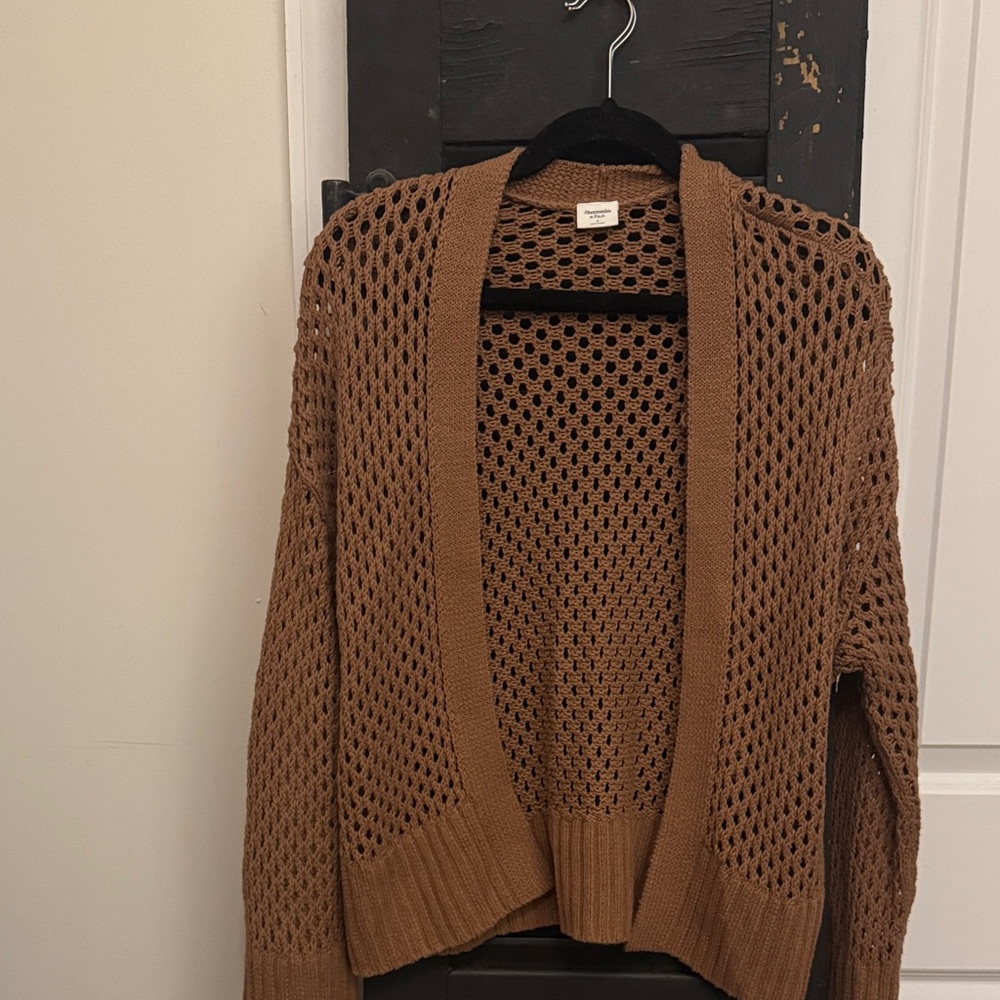 Abercrombie & Fitch -Open Knit Brown Sweater
